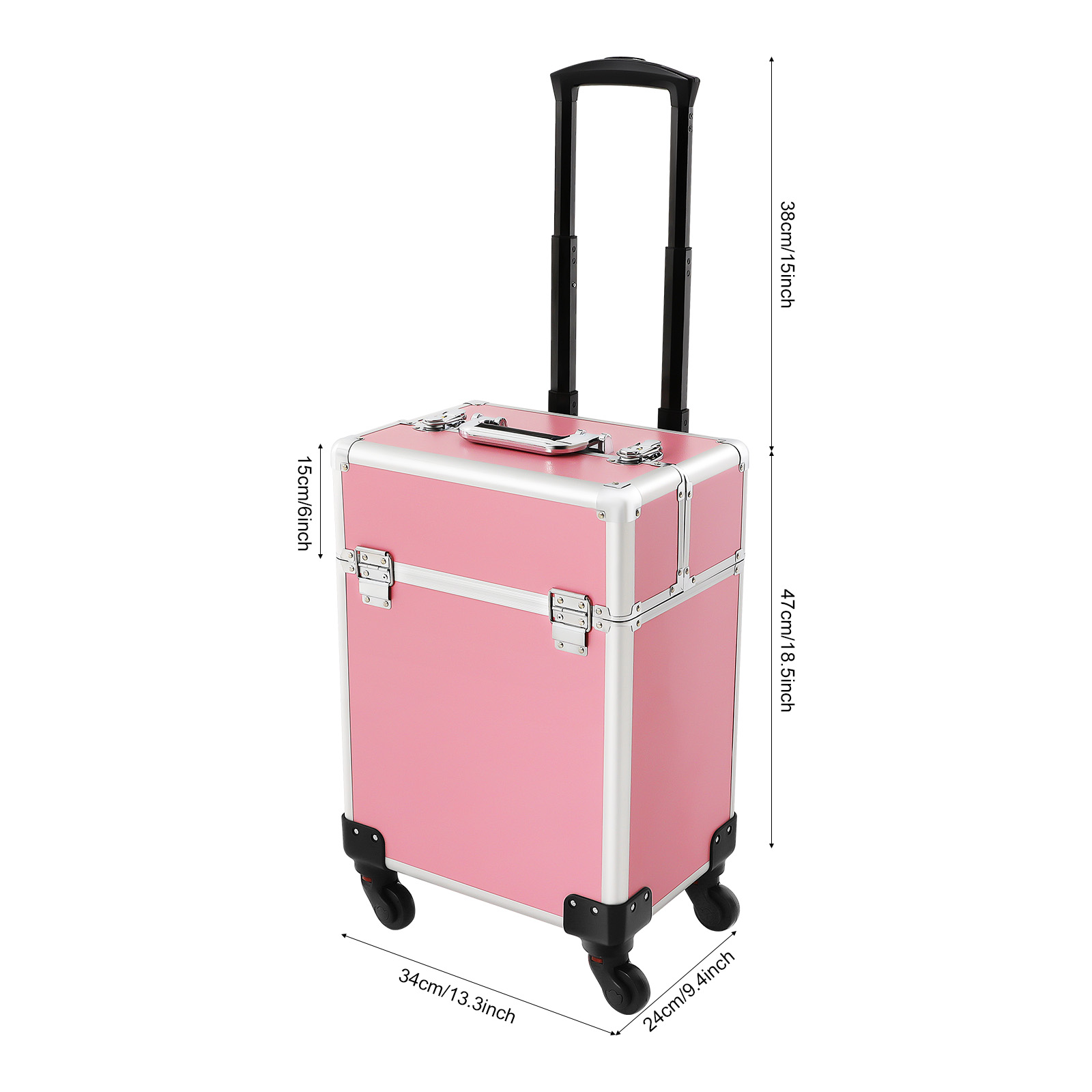 Rolling Makeup Train Case Cosm - Fishing Rod Telescopic recension och pris