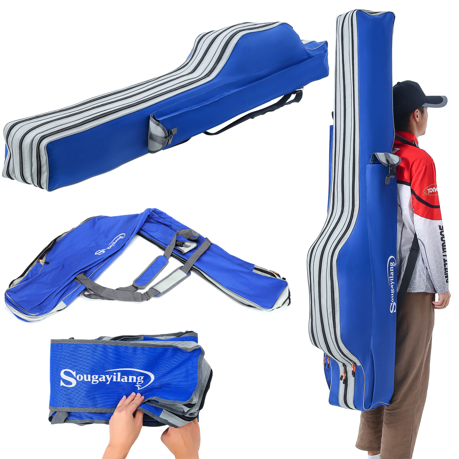Sougayilang Fishing Rod Bag 3  - Fishing Rod Case recension och pris
