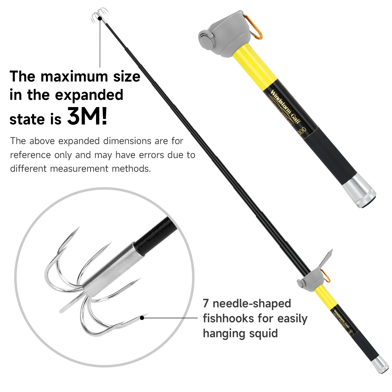 SANLIKE 7-claw Stainless Steel - Fishing Rod Telescopic recension och pris