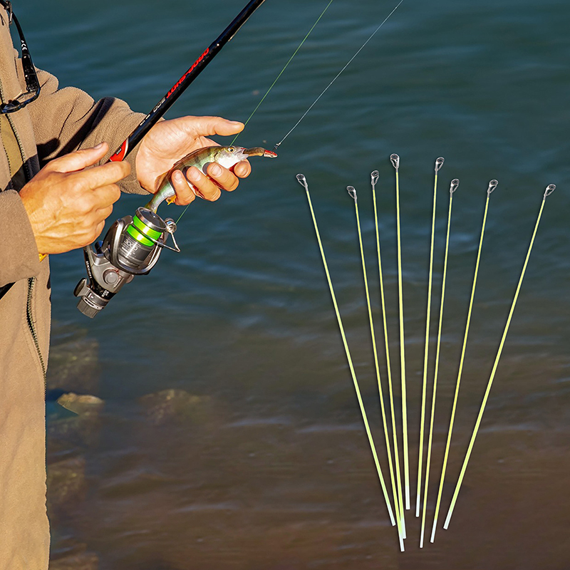 5Pcs 42CM Boat/Raft Rod Tip Sp - Fishing Rod Building Kit recension och pris